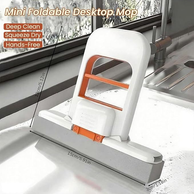 Scratch-Safe Compact Sponge Mop