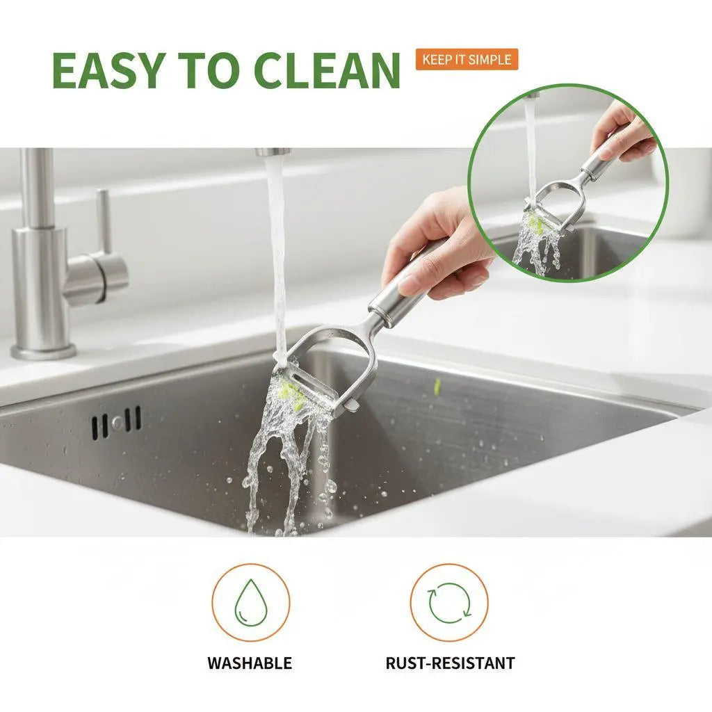 DualEdge™ | 2-in-1 Stainless Steel Peeler & Julienne Slicer