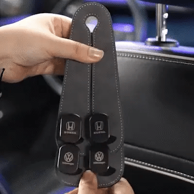 CarHook™ – Universal Heavy-Duty Leather Car Seat Storage Hooks (Pack of 2)