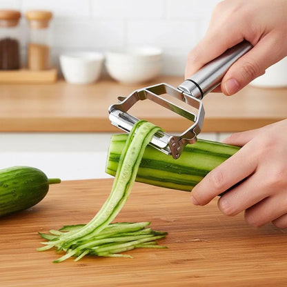 DualEdge™ | 2-in-1 Stainless Steel Peeler & Julienne Slicer