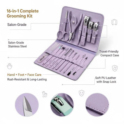 NailCare™ Premium 16-Piece Nail & Beauty Kit