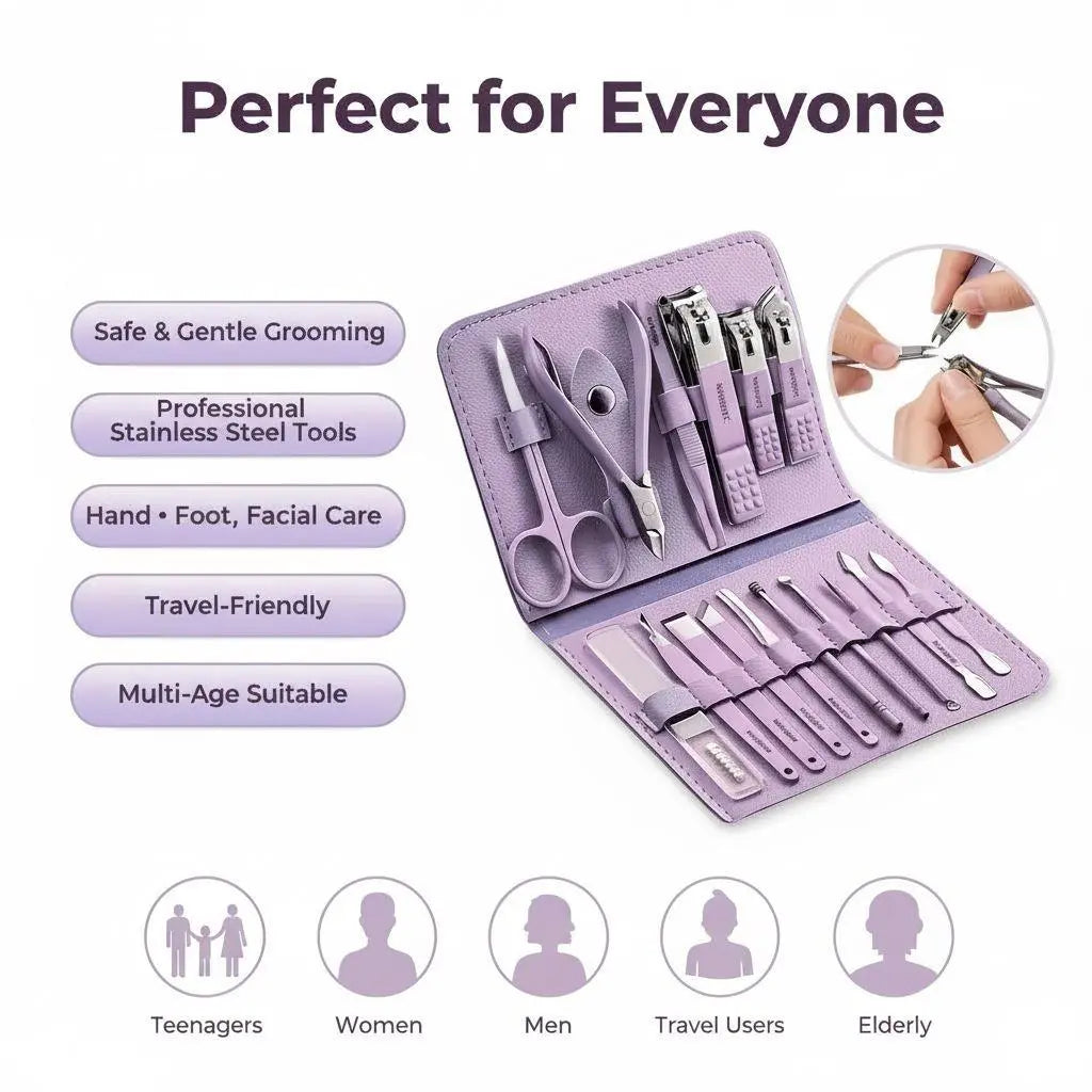 NailCare™ Premium 16-Piece Nail & Beauty Kit